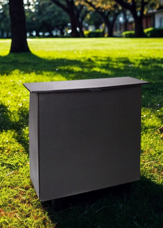 Black 4' Folding Bar