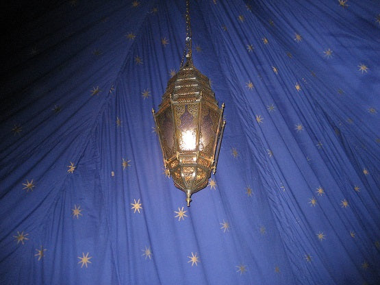 Lining Dark Blue w/ Gold Stars Cotton 30'x50'