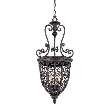 Chandelier Victorian Filigree Bronze Iron