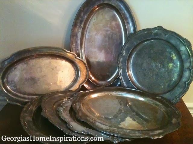 Tray Vintage Silver Plate Various Sizes