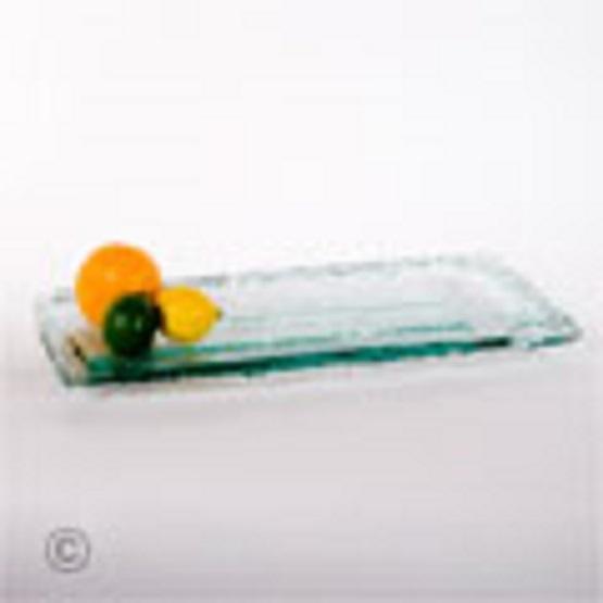 Serving Platter Via Glass Rectangle 9