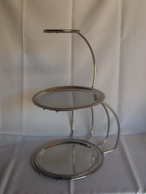 Cake Stand* 3 Tiered Nickel 14
