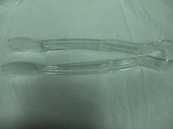 Serving Tongs Clear Plastic Small