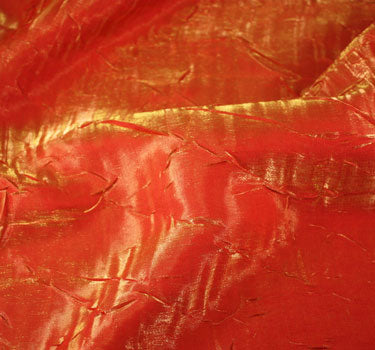 Crushed Iridescent Satin-Burgundy