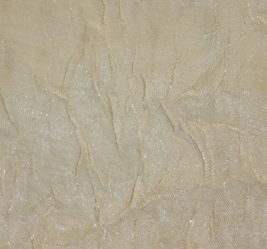 Crushed Iridescent Satin-White