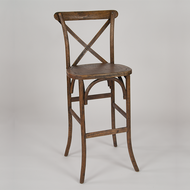 Vineyard Antique Oak Bar Stool